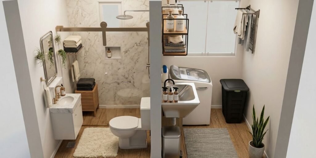 banheiro e lavanderia 